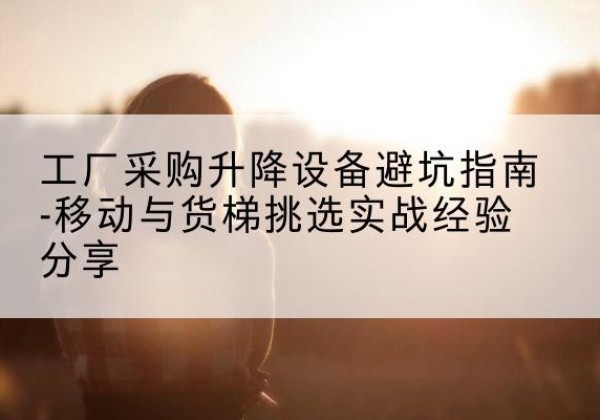 耀州移动式升降机怎么选-工厂采购升降设备避坑指南-移动与货梯挑选实战经验分享